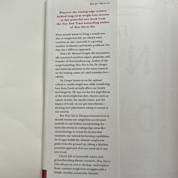 How Not To Diet/Michael Greger, M.D. NY Times Bestselling Author How Not To Die - Picture 9 of 15